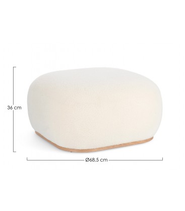 Pouf MIRIANA QU Bianco