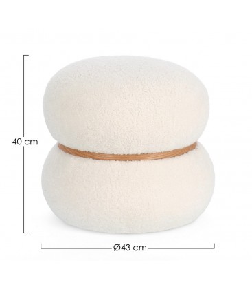 Pouf MIRKA TO Bianco