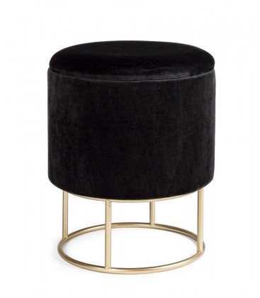 Sgabello Contenitore POLINA TO Nero