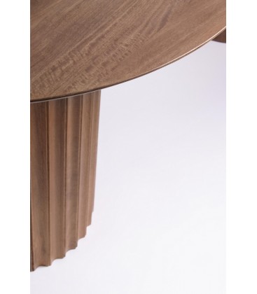 Tavolo ovale ORISSA fisso in legno naturale