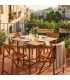 Set da esterno Tavolo + 4 sedie legno acacia
