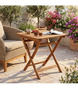 Tavolino da giardino Pieghevole 70 X 70
