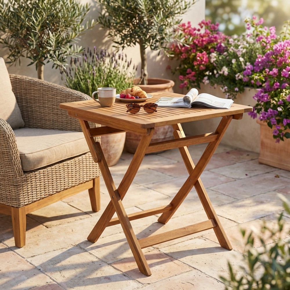 Tavolo da giardino Pieghevole 70 X 70