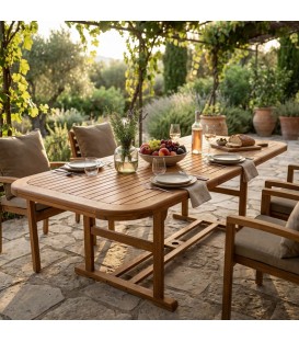 Tavolo per esterno rettangolare allungabile 150/200X90