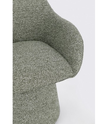 Poltrona Girevole ANTARA in tessuto Verde