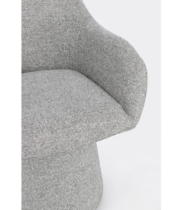 Poltrona Girevole ANTARA in tessuto Grigio