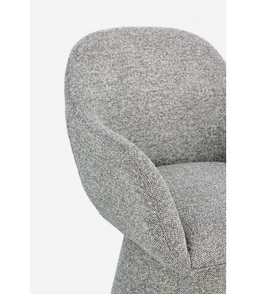 Poltrona Girevole ANTARA in tessuto Grigio