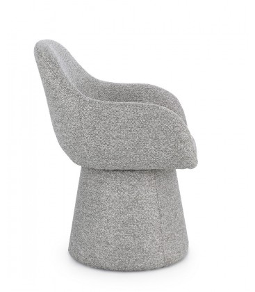 Poltrona Girevole ANTARA in tessuto Grigio