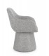Poltrona Girevole ANTARA in tessuto Grigio