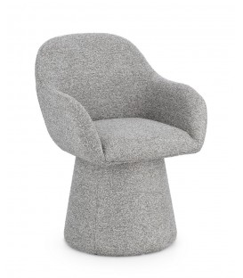 Poltrona Girevole ANTARA in tessuto Grigio