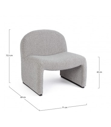 Poltrona BASSILLA Grigio