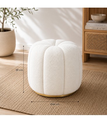 Pouf KAROLINA TO Bianco