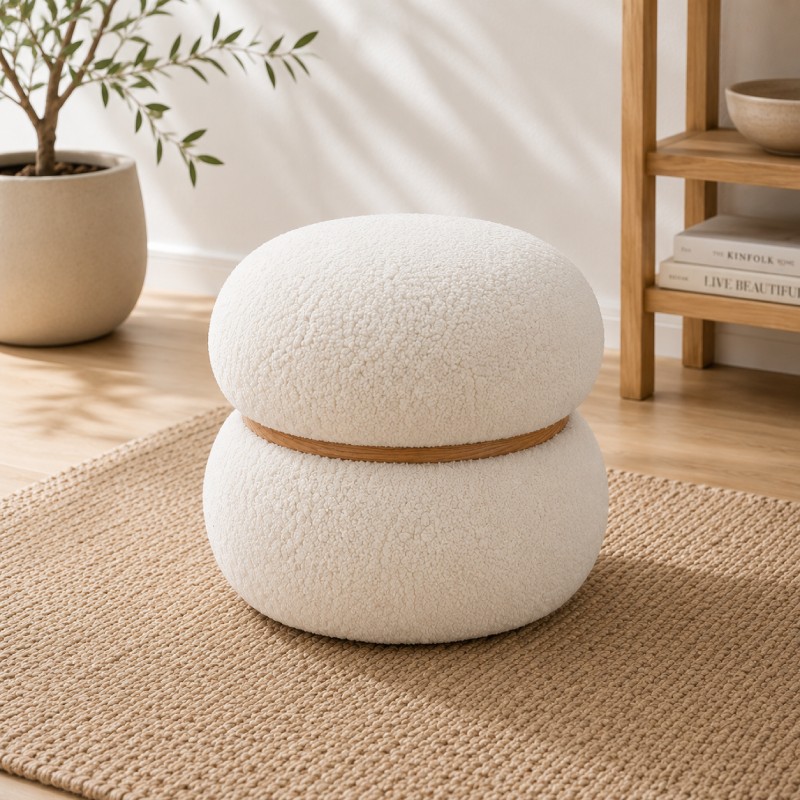 Pouf MIRKA TO Bianco