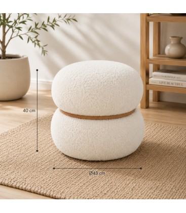 Pouf MIRKA TO Bianco