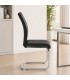 Sedia MYRA con rivestimento in ecopelle - Bianco