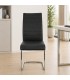 Sedia MYRA con rivestimento in ecopelle - Bianco