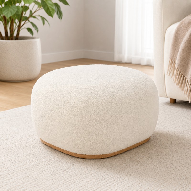 Pouf MIRIANA QU Bianco