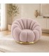 Poltrona Girevole Florel - Rosa Antico