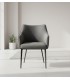 Sedia RUSSELL con braccioli colore Grigio Scuro