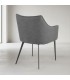 Sedia RUSSELL con braccioli colore Grigio Scuro