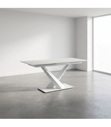 TAVOLO ALL. JOHANNES 160-200X90 BIANCO