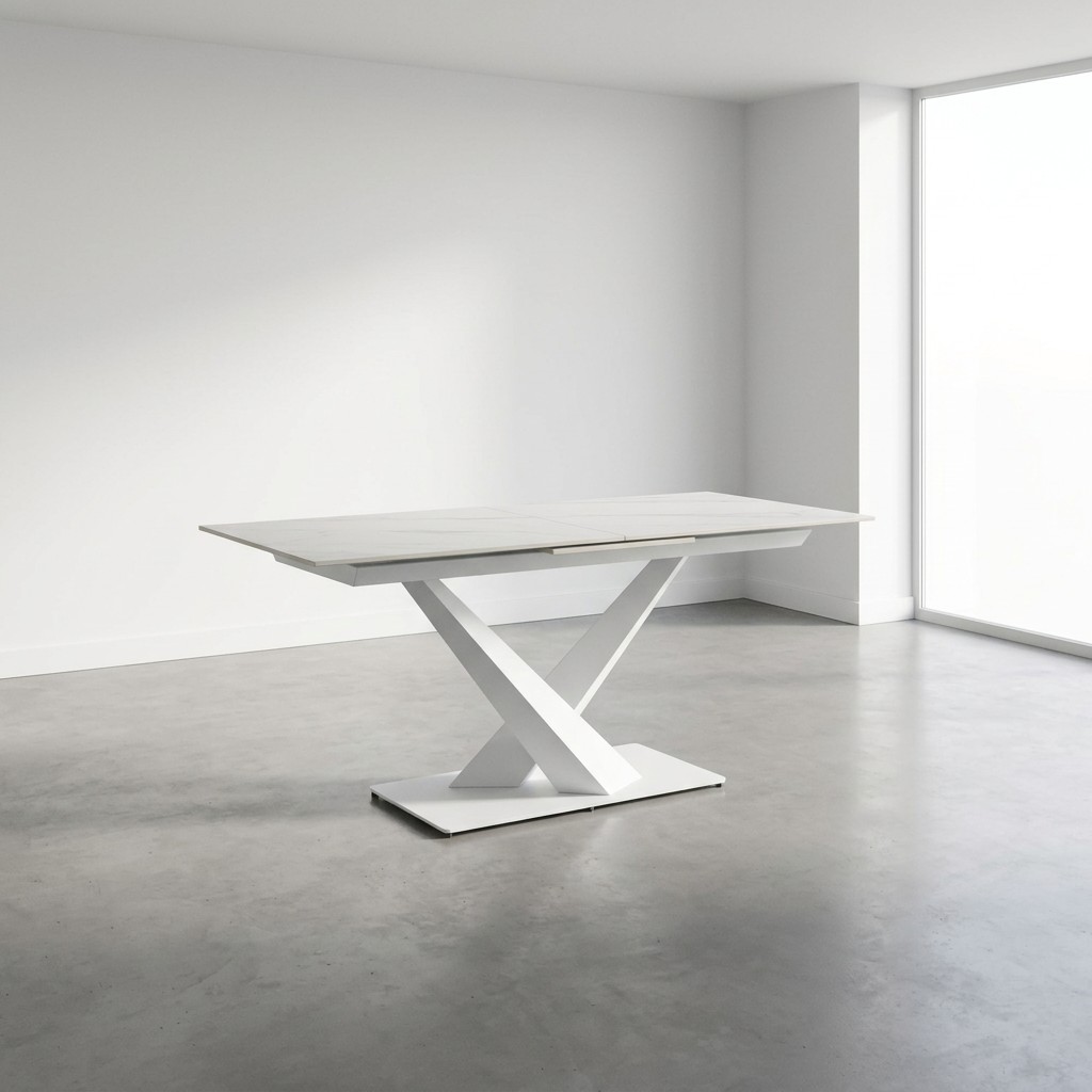 TAVOLO ALL. JOHANNES 160-200X90 BIANCO