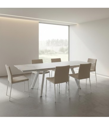 TAVOLO ALL. JARKKO 160-240X90 BIANCO