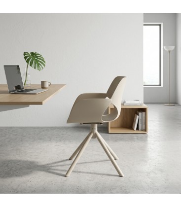 Sedia con braccioli LENNON Beige