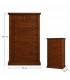 Cassettiera in legno 6+2 cassetti