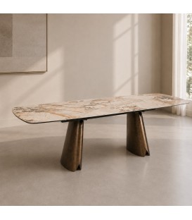 Tavolo allungabile CILE PATAGONIA con Piano in Ceramica