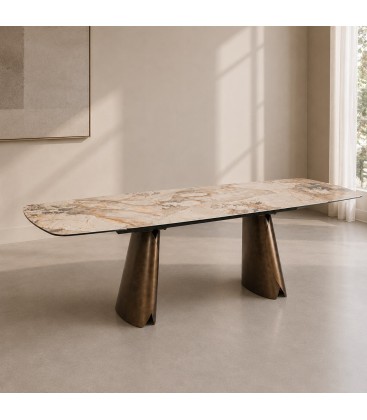 Tavolo allungabile CILE PATAGONIA con Piano in Ceramica