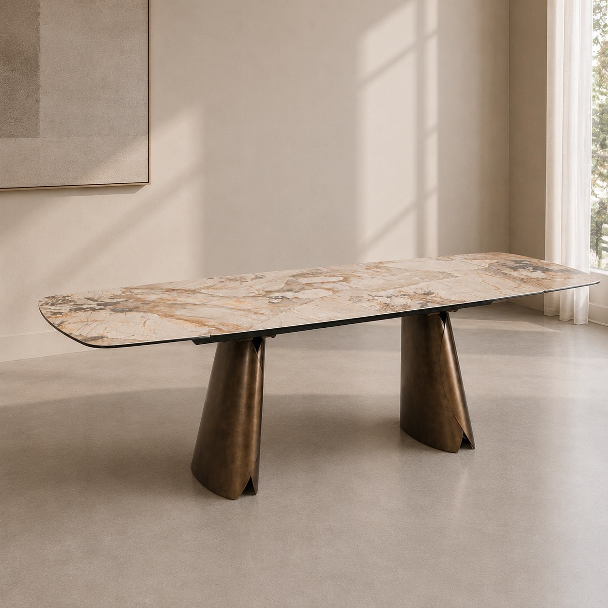 Tavolo allungabile CILE PATAGONIA con Piano in Ceramica