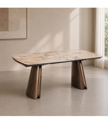 Tavolo allungabile CILE PATAGONIA con Piano in Ceramica