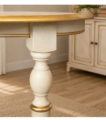 Tavolo Classico Allungabile in Legno con Piedi Torniti