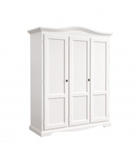 Armadio Legno 3 Porte Laccato Bianco
