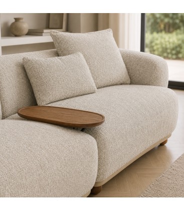 Divano CHEOPE 2 Moduli con Tavolino Integrato – Design Contemporaneo in Tessuto