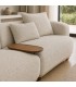 Divano CHEOPE 2 Moduli con Tavolino Integrato – Design Contemporaneo in Tessuto