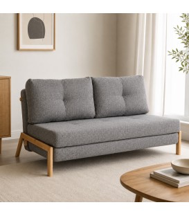 Divano Letto 2 Posti HAYDEN Grigio