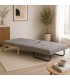 Divano Letto 1 Posto HAYDEN in Tessuto Grigio