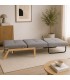 Divano Letto 1 Posto HAYDEN in Tessuto Grigio