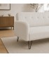 Divano Letto 3 Posti BRIDJET in Tessuto Beige