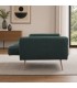 Divano Letto 3 Posti JOHNNY in Velluto Verde Scuro