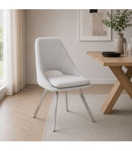 Sedia KASHAR - Grigio Chiaro