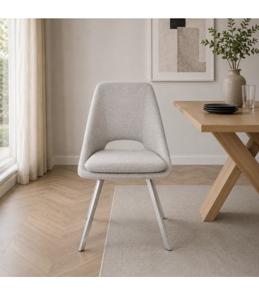 Sedia KASHAR - Grigio Chiaro