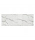 Tavolo allungabile Etna 140/180/220 cm effetto Marmo Statuario con base in metallo Bianco