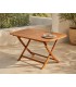 Tavolo da giardino pieghevole Brisa 150×80 cm in acacia