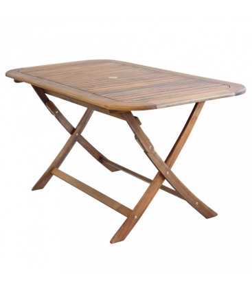 Tavolo da giardino pieghevole Brisa 150×80 cm in acacia