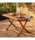 Tavolo da giardino pieghevole Brisa 150×80 cm in acacia