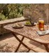 Tavolo da giardino pieghevole Brisa 150×80 cm in acacia