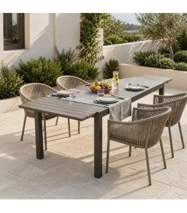 Tavolo da giardino allungabile Naxos 180
